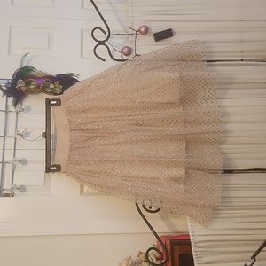 Tulle lace shimmery skirt, NWT